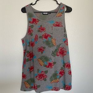Tropical Printed Vans Tank Top, Men’s Small, Perfect Condition, Hawaiian Style
